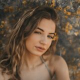 woman flowers